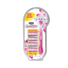 Rasuradora Quattro para mujer Kit 5